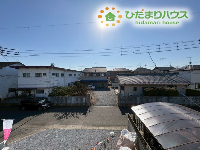 熊谷市江南中央　第3　新築一戸建て　クレイドルガーデン　01の展望|バルコニーからは開放的な景色が広がります！
周囲は閑静な住宅街で、夜も静かな環境の中でゆっくりとお休みいただけます！