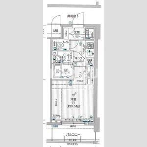 エスプレイス大阪城SOUTHの間取り