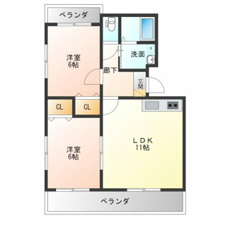 【間取り】 | マモル・ハイツⅢ