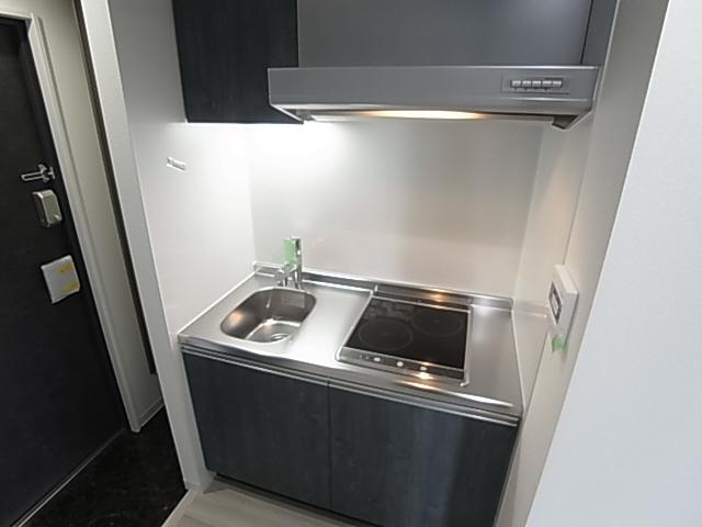 神戸市須磨区戸政町１丁目の賃貸マンションのキッチン|システムキッチン（ＩＨ２口）