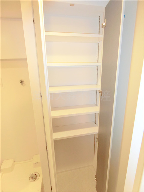 グランカーサ蒲田ウエストの収納|洗面所の棚収納