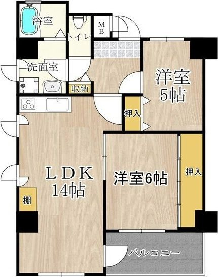 ロベリア弐番館の間取り