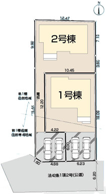 JR川越線的場駅徒歩１１分の区画図