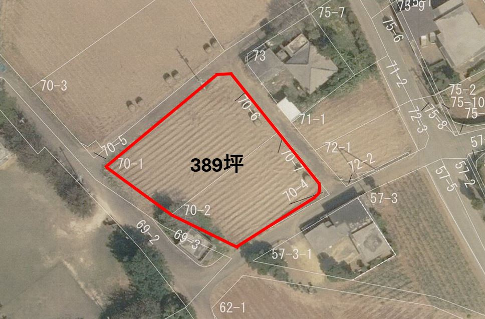 城辺字下里添70-1・70-2　②の土地図