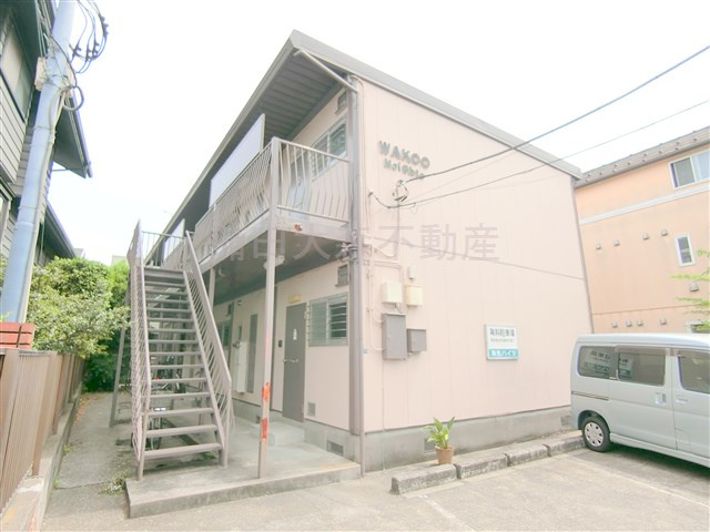 和光ハイツの外観|1979年2月築　軽量鉄骨造地上2階建て総戸数5戸
東京都大田区中央1丁目　JR京浜東北線大森駅徒歩16分、京浜急行本線平和島駅徒歩19分