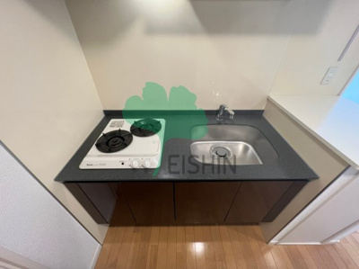 【キッチン】 | CUBE HARUYOSHI patio(キューブ春吉バティオ) | シンプルな清潔感のあるキッチンです！