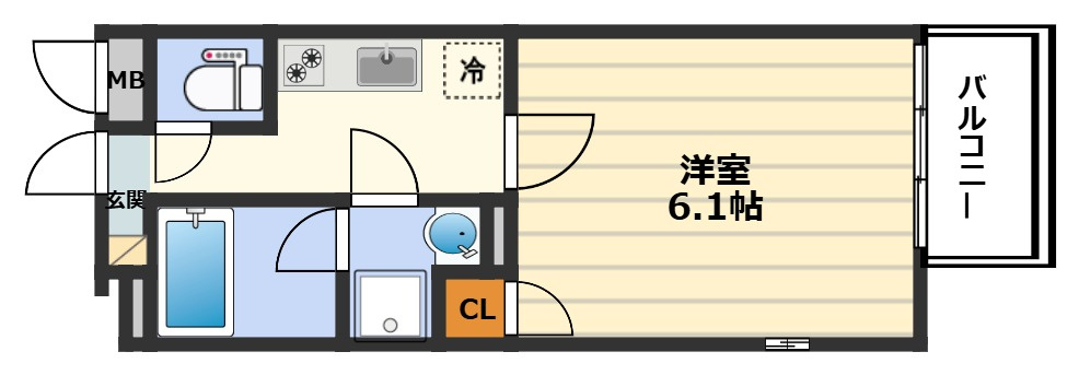 LuceMinamimorimachi（ルーチェ南森町）の間取り