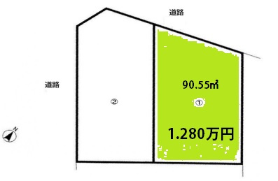 【土地図】 | 八千代市勝田台南3丁目　売地　１号地 | 土地図