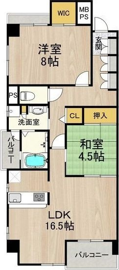 シャーメゾン白鷺の間取り