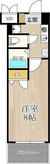 CITY　SPIRE北梅田の間取り
