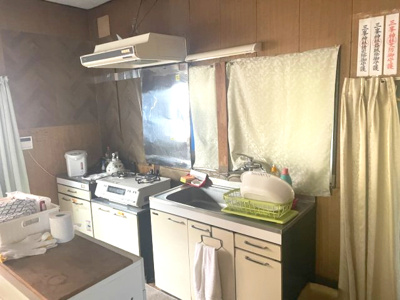 【キッチン】 | かすみがうら市大和田 【敷地内2棟!!】中古戸建 | 1F