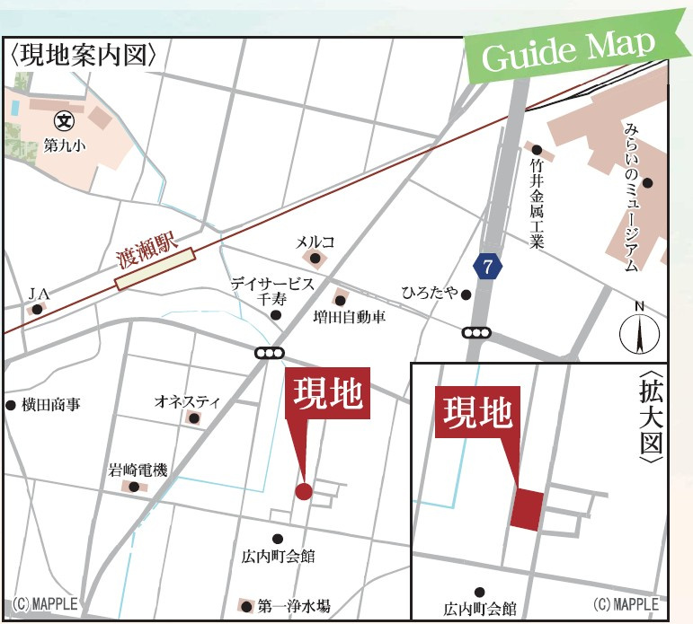 新築戸建・新築建売　館林第1広内町　第一小・第一中の地図