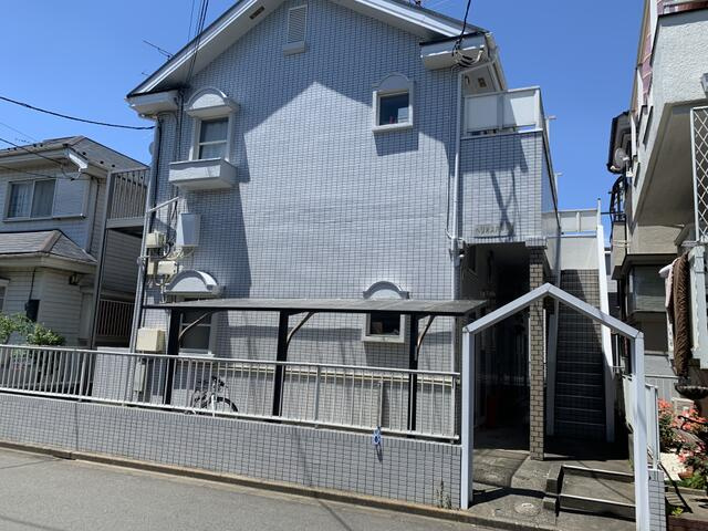 前面道路から物件を見た図