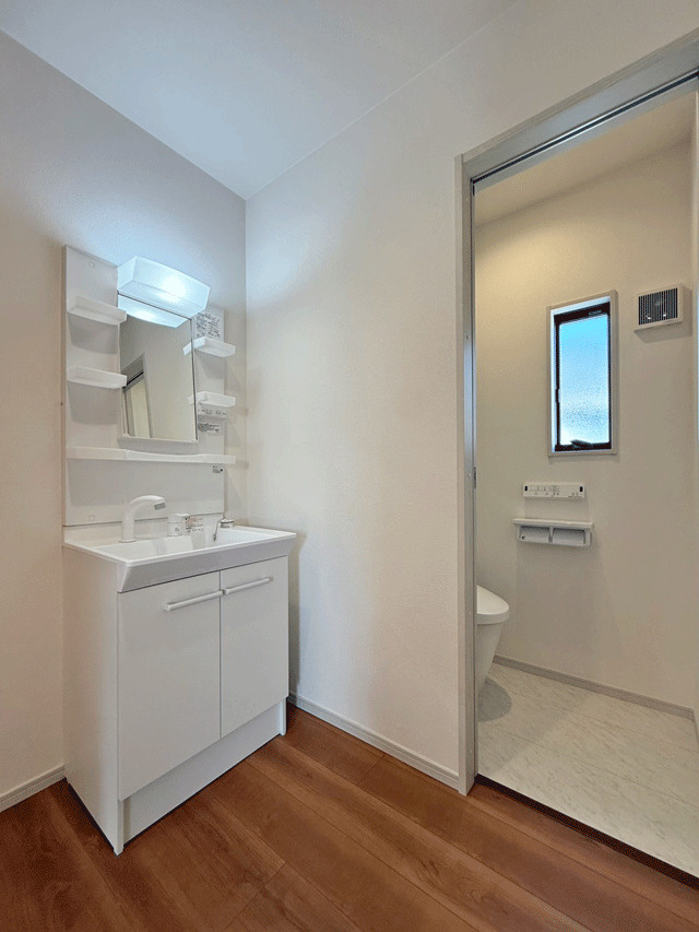 仙台市太白区中田２丁目　の独立洗面台|２階洗面