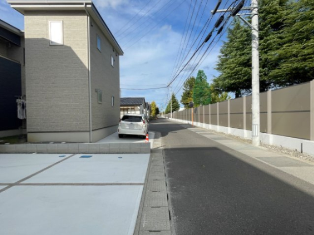 新築戸建・新築建売　郡山市富久山町福原字三斗蒔田【長期優良住宅】行健小・行健中の前面道路含む現地写真