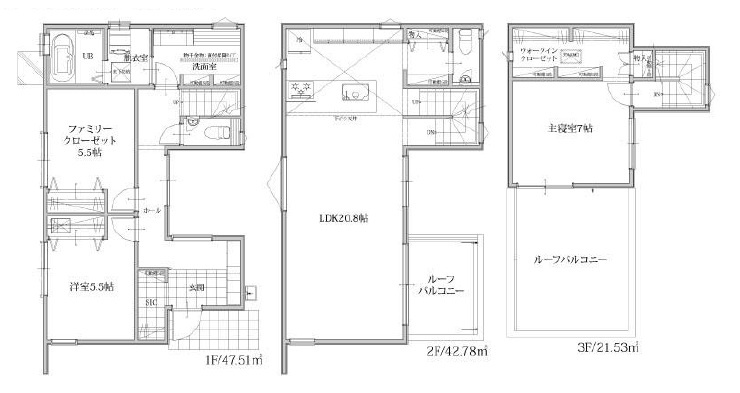 所沢市美原町2丁目・全1棟　新築一戸建　～2階LDK20帖～