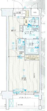 【間取り】 | アスヴェル心斎橋東II