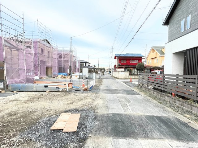 新築戸建・新築建売　館林第1広内町　第一小・第一中の前面道路含む現地写真