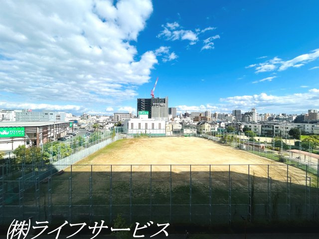 【展望】 | シティオアシス東三国 | バルコニーからの眺望／目の前に遮るものがないため良好です！