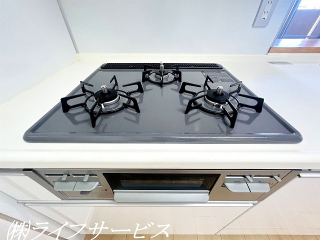 【キッチン】 | シティオアシス東三国 | キッチン３口ガスコンロ