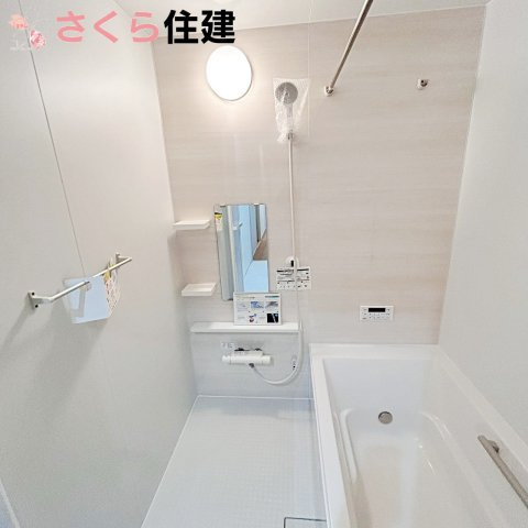 いろどりアイタウン那須塩原市埼玉22　10号棟の浴室|広々浴室乾燥暖房付きです