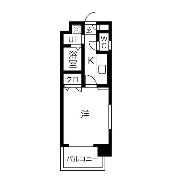 エンクレスト薬院の間取り