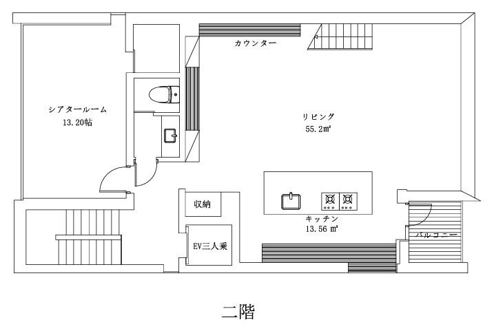 福栄4丁目戸建ての区画図