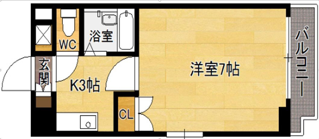 サンスカイ北天神の間取り