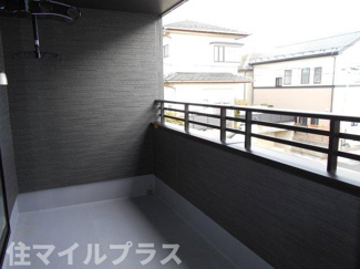 【バルコニー】 | 郡山市菜根3丁目新築一戸建て1棟 | 暖かな日差しのふりそそぐバルコニー