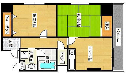カルム六甲の間取り