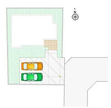 坂東市辺田　新築戸建の区画図