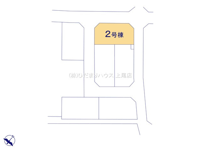 鴻巣市松原　新築戸建　リーブルガーデン02の区画図