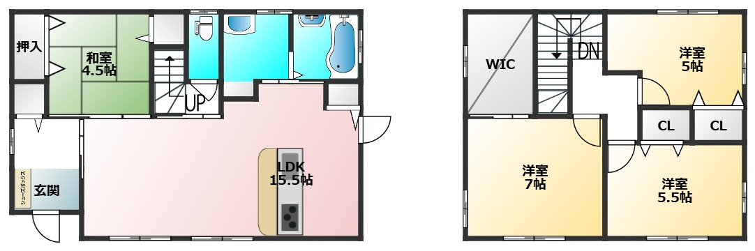 花園台町戸建ての間取り