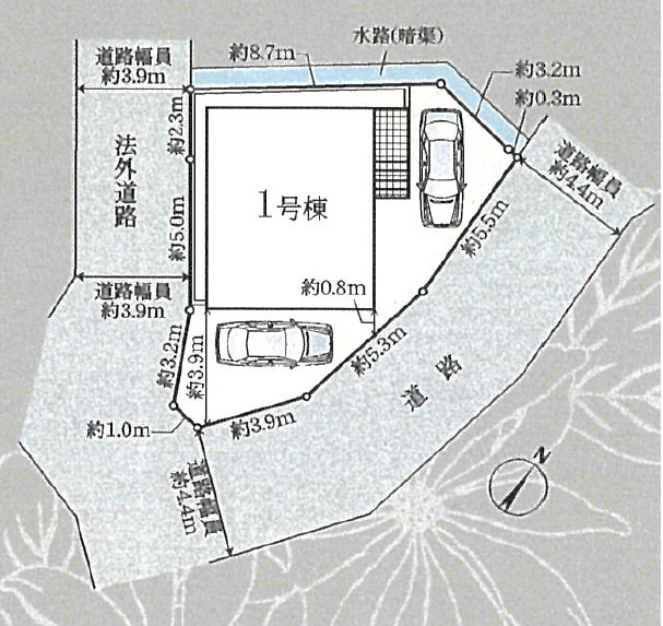 静岡市駿河区国吉田　第３　新築戸建　全1棟　の区画図