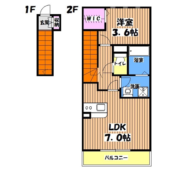 【間取り】 | アムールR.