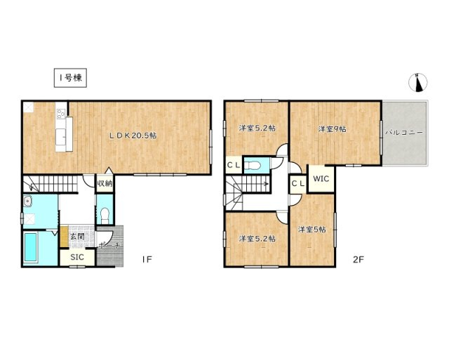 【間取り】 | 姫路市飾磨区今在家1期／全1棟