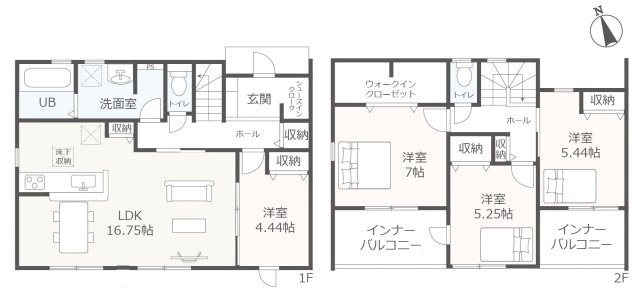 【仲介手数料無料/稲沢市】稲沢市平和町法立北瀬古第2 リーブルガーデンの間取り