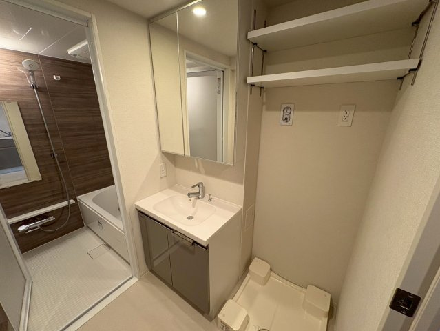 リーフシティ市川ザ・レジデンスの独立洗面台