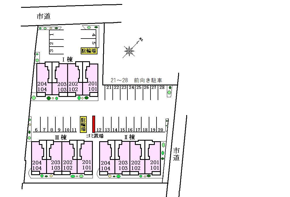 ココメロⅠの区画図