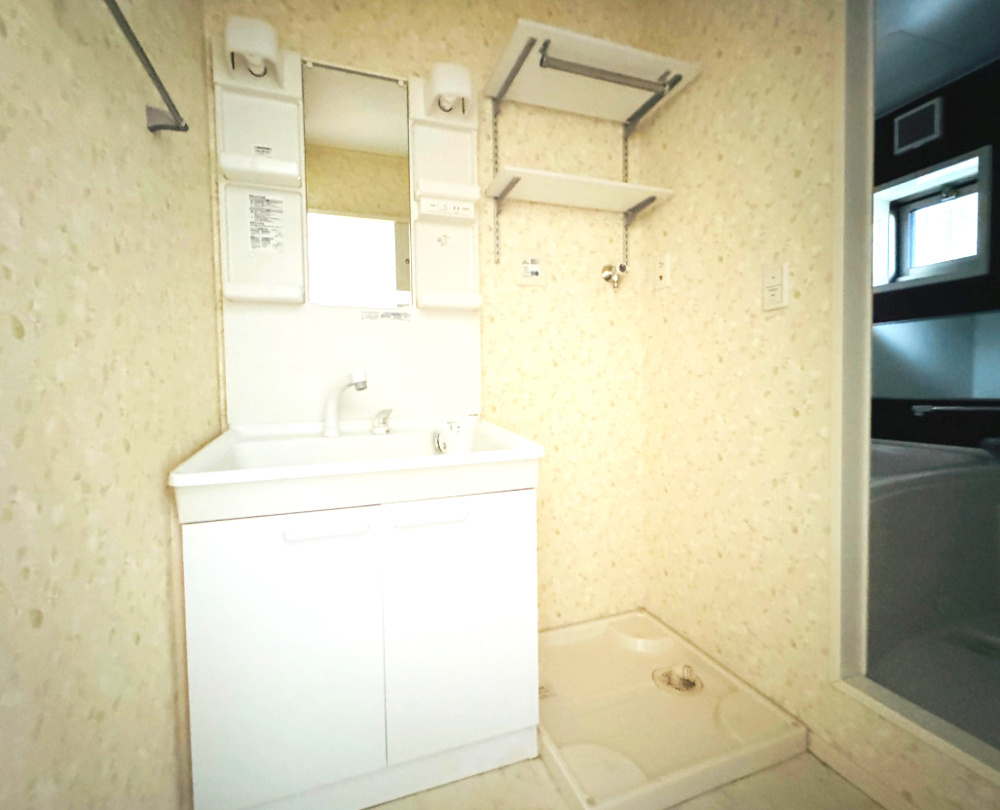 相馬市　一棟アパートの独立洗面台