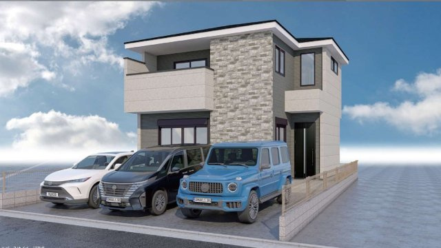 仲介手数料無料　KEIAI GRACE 所沢市所沢新町　新築戸建　全１棟の外観パース