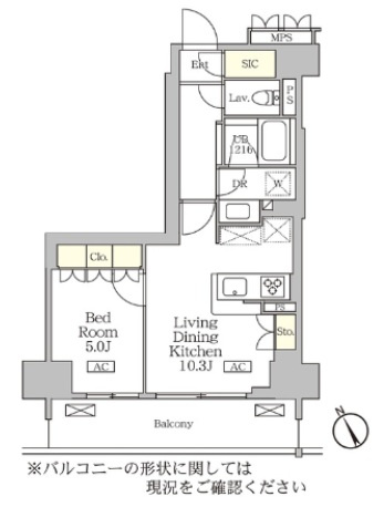 リーフシティ市川ザ・レジデンスの間取り
