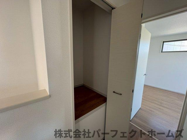 牧野本町二丁目1期1号地の収納|こまごまとしたものを収納できそうですね