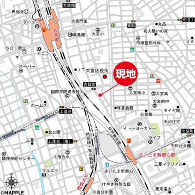 【地図】 | グランカーサさいたま新都心