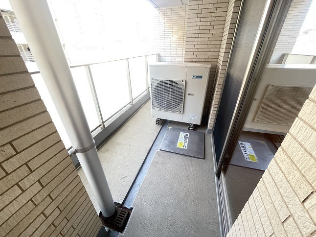 千代田区四番町の賃貸マンションのバルコニー