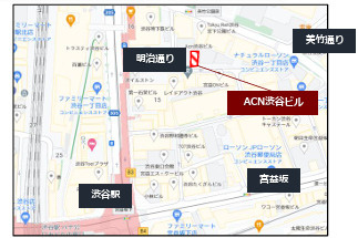 ＡＣＮ渋谷ビルの地図