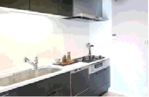 立花グリーンハイツ1号棟のキッチン