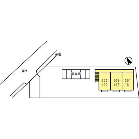 セジュールナガイⅢの区画図