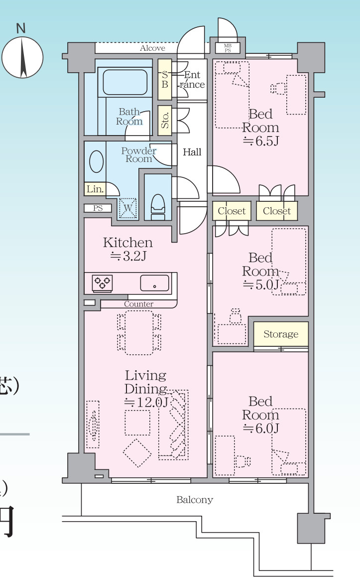 クオス金沢八景レジデンシャルステージ【仲介手数料無料】ペット可♪の間取り