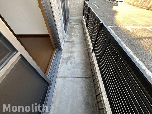 浅井ハイツのバルコニー